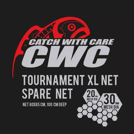 CWC Tournament XL Spare Net 80x85cm 100cm Deep - Haavit - 7340029432820 - 1