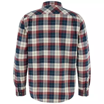 Fjällräven Singi Heavy Flannel Shirt M Dark Navy-Maroon - Kauluspaidat - 7323451205620 - 2
