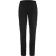 Abisko Hybrid Trail Trs Zip-Off W Black W36/R - Naisten Fjällräven housut - 7323451150890 - 2