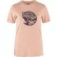 Fjällräven Abisko Wool Fox SS W L Chalk Rose-Port - T-Paidat - 7323450988500 - 1