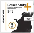 Guideline Power Strike+ 3-pack 9´ 0X 0,285mm - Valmisperukkeet - 7033841045490 - 3