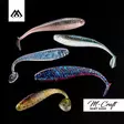 Mikado M-Craft Baby Shad TPE 75mm 5kpl Motoroil Fire - Jigit - 5900637115670 - 2