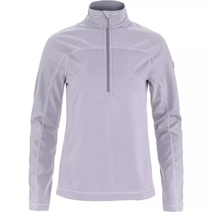 Abisko Lite Fleece Half Zip W S Lavender Mist - Fleecetröjor och munktröjor - 7323451159190 - 1