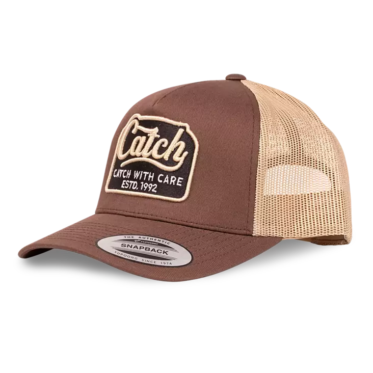 CWC Flexfit Trucker Cap Catch Logo Brown/Khaki - Kepsar - 7340029440290 - 1