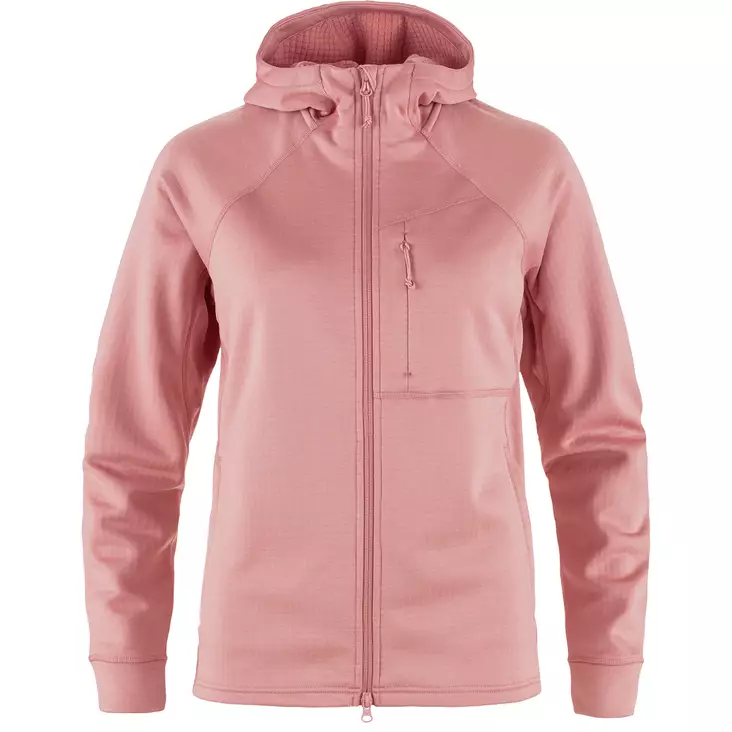 Fjällräven Abisko Grid Fleece Hoodie W Dusty Rose S - Fleecet ja hupparit - 7323451060700 - 1