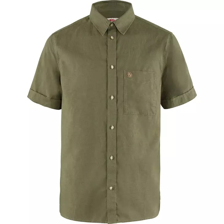 Fjällräven Övik Travel Shirt SS M Green M - Skjortor - 7323450686970 - 1