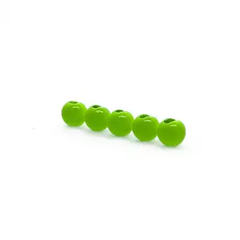 Medium Slotted Tungsten Beads Fluo Chartreuse 2,5mm - Perhokuulat - 3973813612630 - 1