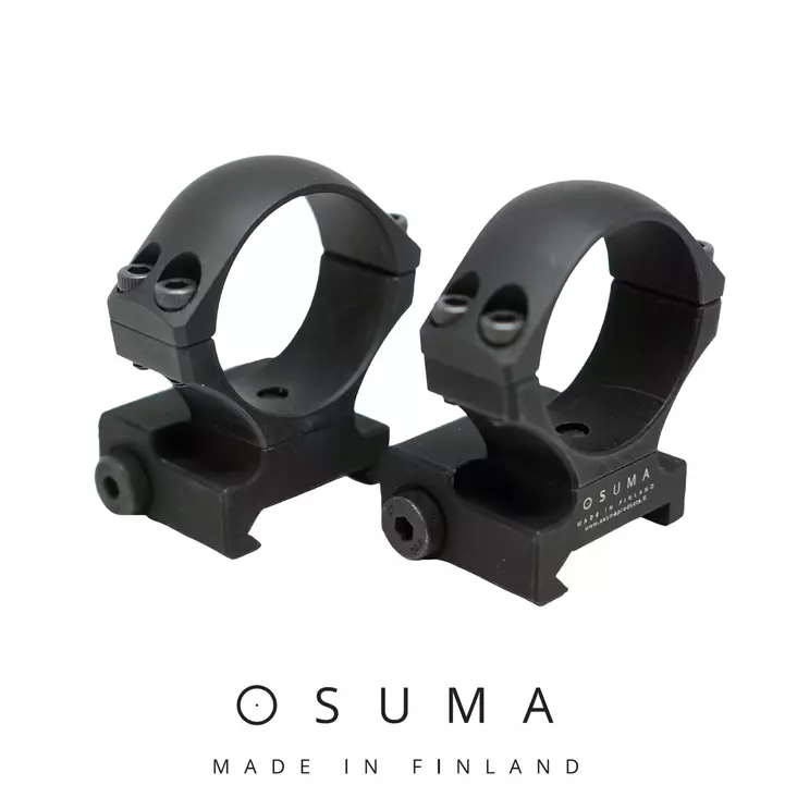 Osuma jalustallinen kiikarijalka Picatinny 30mm Matala - Kiikarinjalat - 6430068623530 - 1