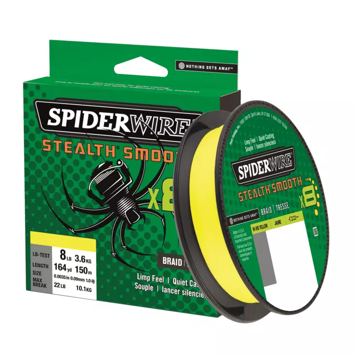 Spiderwire Stealth Smooth8 150m Yellow 0,33mm - Flätlinor - 022021663620 - 1