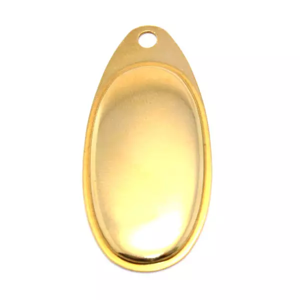 Spinnerblades French Polish Brass-#2 27mm 1kpl - Spinnerbait osat - 3954684316310 - 1