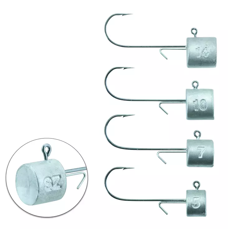 SZ Ned Jig Head 1/0 Bismuth 2-pack 10g - Heittokalastus vieheet - 7340031020800 - 1