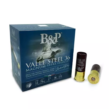B&P Valle Steel 12/70 32g 3,3mm 25st - Kaliber 12/70 - 8034134046131 - 1