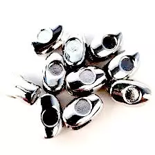 Grimman Fish Head + 3D eyes 5x8mm nickel 10kpl - Perhosilmät - 6438407005801 - 1