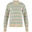 Fjällräven Jacquard Knit W L Light Beige/Misty Green - Wool Sweaters and Knitwear - 7323451203671 - 1