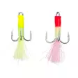 Fladen Luminous Treble Hooks 4/0 2kpl - Heittokalastus koukut - 7333109015921 - 1