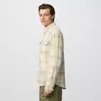 Övik Lite Flannel Shirt M Chalk White - Fossil L - Skjortor - 7323451114281 - 6