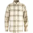 Övik Lite Flannel Shirt M Chalk White - Fossil L - Skjortor - 7323451114281 - 1