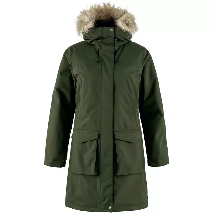 Fjällräven Nuuk Lite Parka W Deep Forest S - Fjällräven dam vinterkläder - 7323450912611 - 1