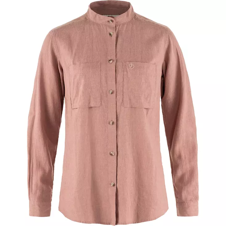 Fjällräven Övik Hemp Shirt LS W L Dusty Rose - Kauluspaidat - 7323451014161 - 1