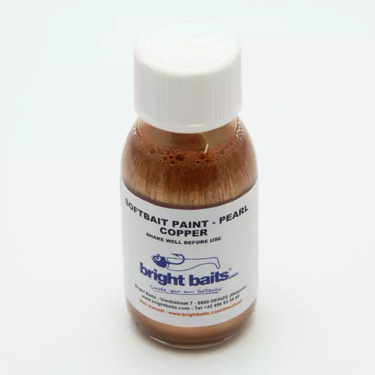 Bright Baits Softbait Paint 60ml pearl copper - Målarfärg till gummibeten - 3968424579861 - 1
