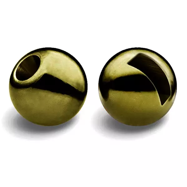 Fasna Slotted Tungsten Beads Metallic Olive 2,5mm - Perhokuulat - 3973813596541 - 1