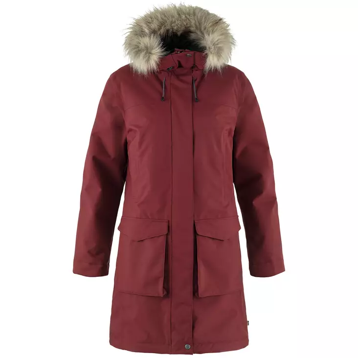 Fjällräven Nuuk Lite Parka W Bordeaux Red S - Fjällräven dam vinterkläder - 7323450912581 - 1