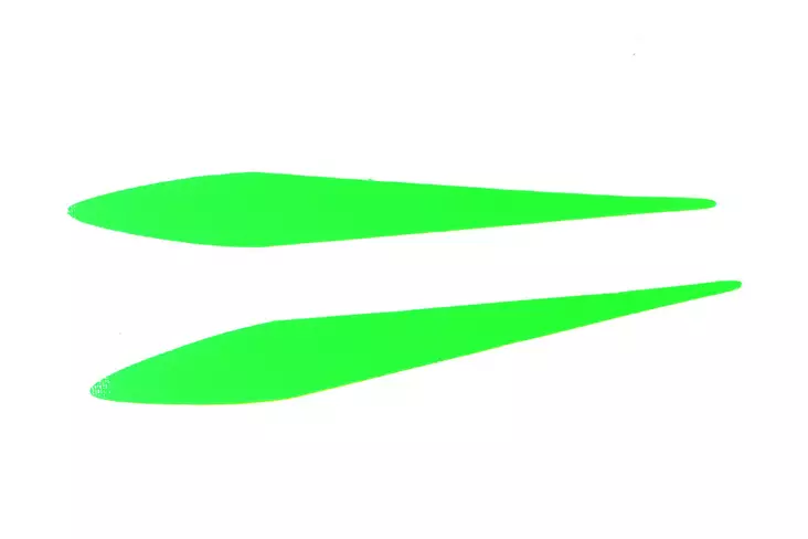 Fly Dressing Wave Tails XXL 7kpl Slim Fluo Chartreuse - Haukiperhon sidonta - 7340009448971 - 1