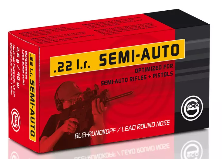 Geco Semi Auto 22 LR LRN 2,6g 350 m/s 50kpl - .22LR - 4000294185991 - 1