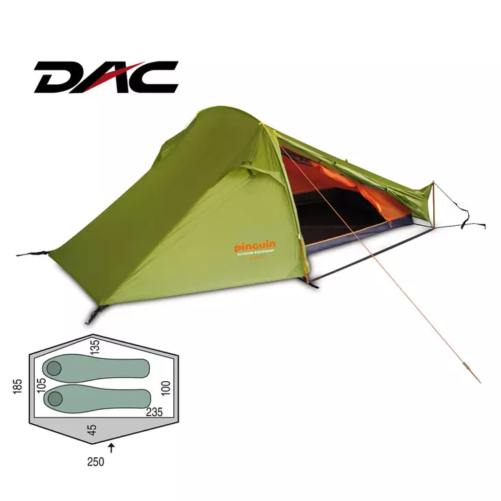 Pinguin Echo 2 Green - Kahden hengen teltat - 8592638141641 - 1