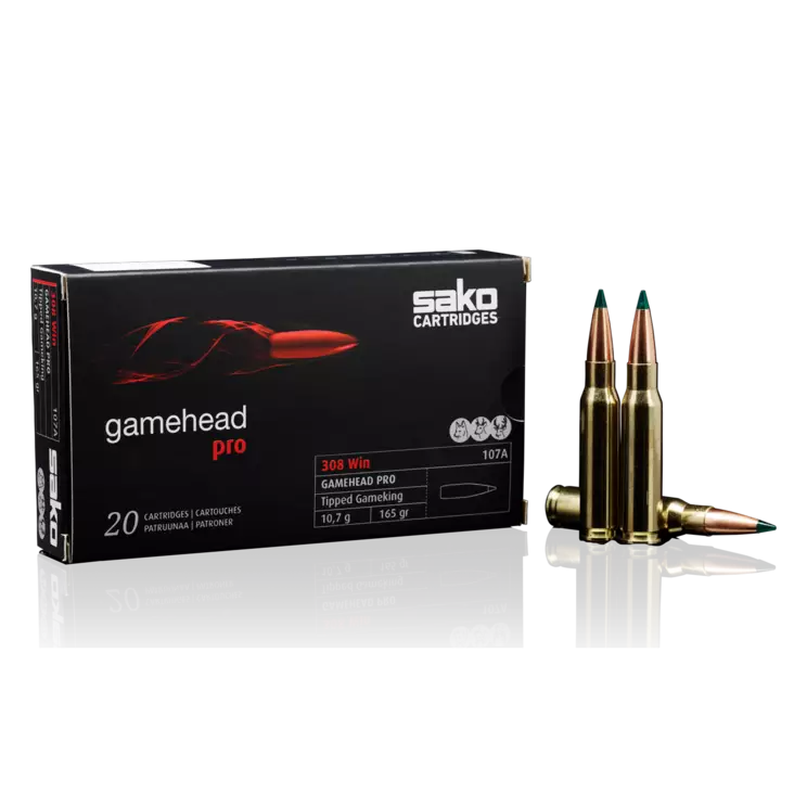 Sako .308 Win 10,7g Gamehead Pro 20kpl - Kaliiperi .308 Win - 6438053129531 - 1