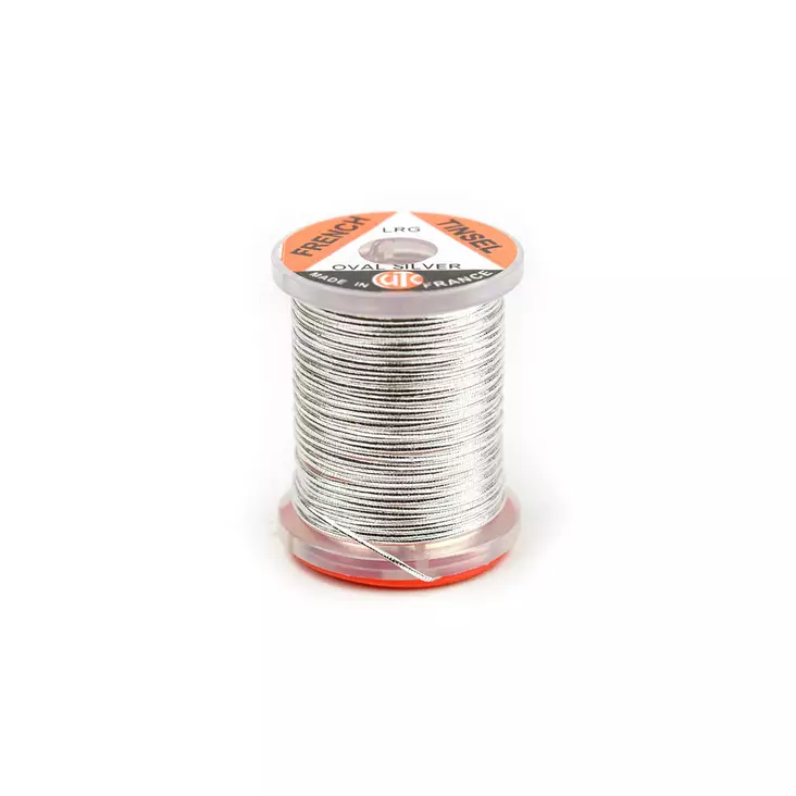 UTC French Tinsel Oval Silver Medium - Perhonsidontalangat - 053526231021 - 1