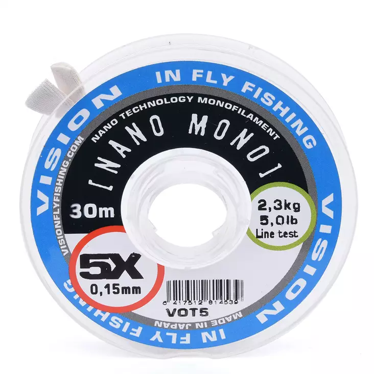 Vision Nano Mono 30m 0,40mm - Perhokalastus perukesiimat - 6417512814591 - 1