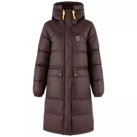 Expedition Long Down Parka W Black Oak L - Naisten Fjällräven takit - 7323451206962 - 1