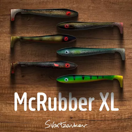 McRubber XL 30cm 200g UV Black Back - Gäddjiggar - 7340031026192 - 2