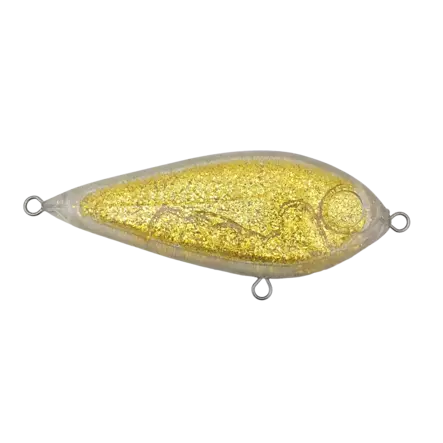 Svarzonker Squarepusher Swim 12,5cm Gold Glitter - Vieheaihiot - 7340031027212 - 1