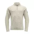 Devold Nansen Wool Zip Neck Grey Melange - Villapaidat ja neuleet - 7028563869622 - 1