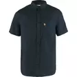 Fjällräven Övik Travel Shirt SS M L Dark Navy - Kauluspaidat - 7323450686932 - 1
