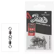 Mikado Jaws Double Swivels XL 3,6cm 35kg 5kpl - Lukot ja leikarit - 5900637054702 - 1