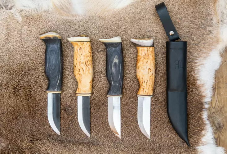 Arctic Legend Hunter’s Knife Musta Visakoivu Hiiliteräs - Knivar, yxor och knivvässare - 6430067640972 - 1