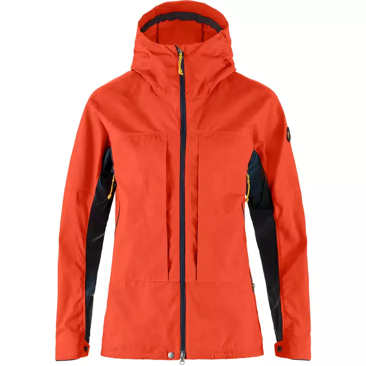Bergtagen G-1000 Jacket W Flame Orange-Mountain Blue L - Naisten Fjällräven takit - 7323451058592 - 1