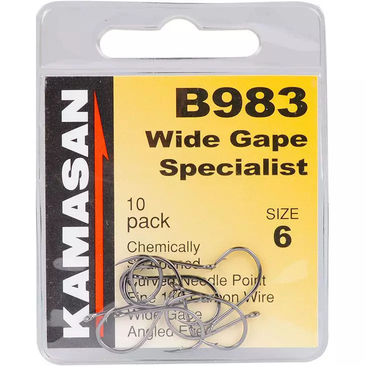 Kamasan B983 Wide Gape Specialist 8 10kpl - Ongenkoukut - 5055496801292 - 1