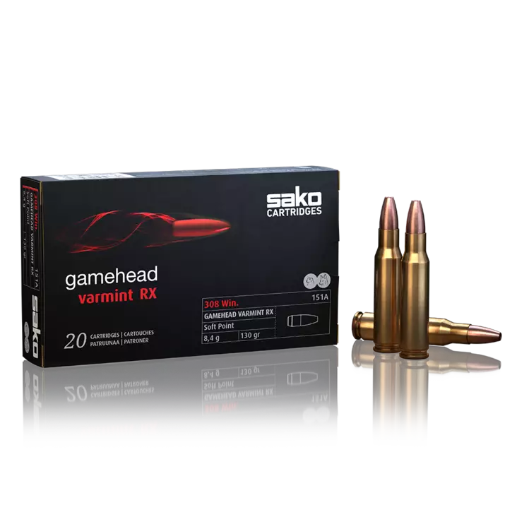 Sako .308 Win 8,4g Gamehead Varmint RX 20st - Kaliber .308 Win - 6438053134832 - 0