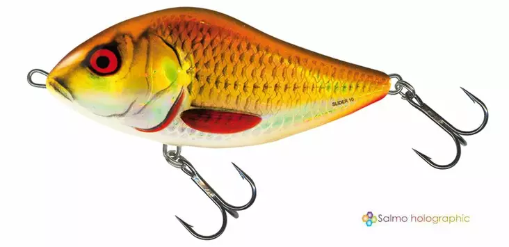 Salmo Slider 12cm 70g Sinking Holographic Rudd - Jerkbeten - 5902730311072 - 1