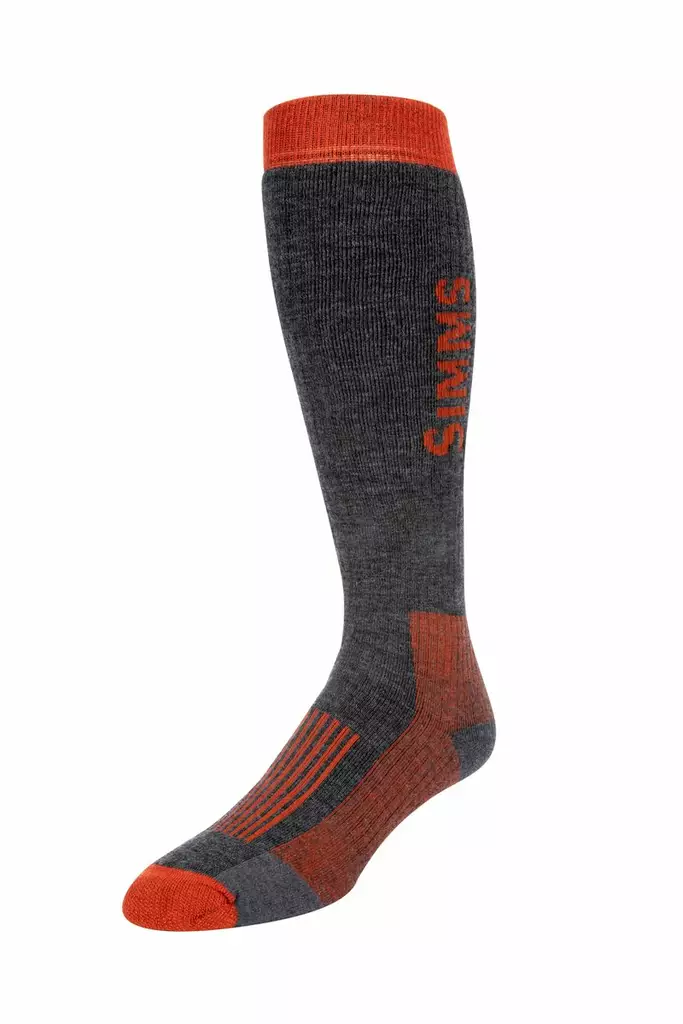 Simms Merino Thermal OTC Sock Carbon L - Vandringsstrumpor - 694264504352 - 1