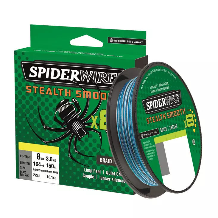 Spiderwire Stealth Smooth8 150m Blue Camo 0,15mm - Flätlinor - 022021664672 - 1