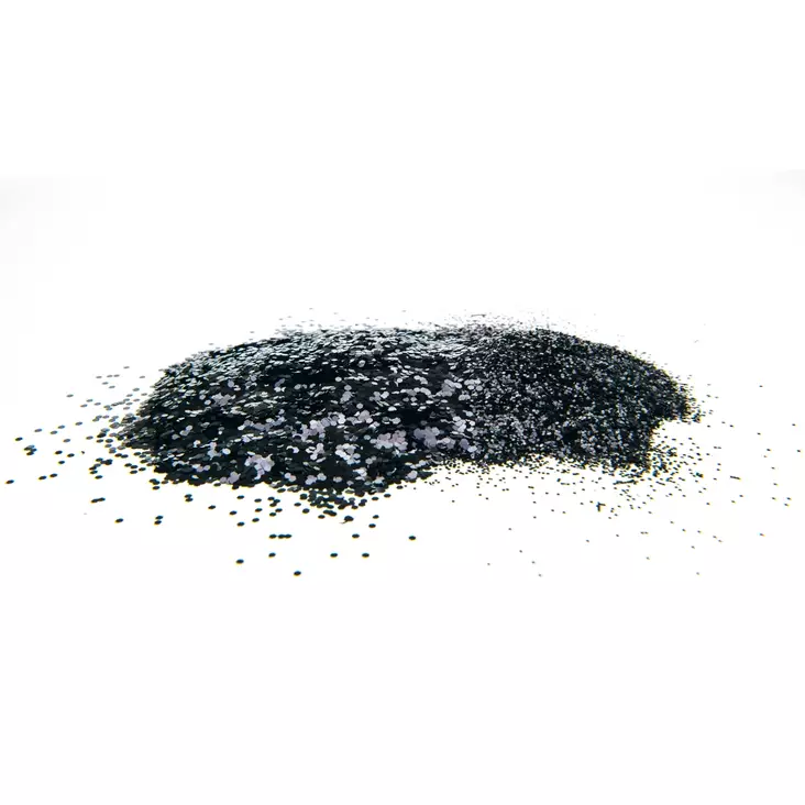 Svartzonker Glitter 0,8mm 75g - Black - Glitter för lack och plastisol - 7340031002912 - 1