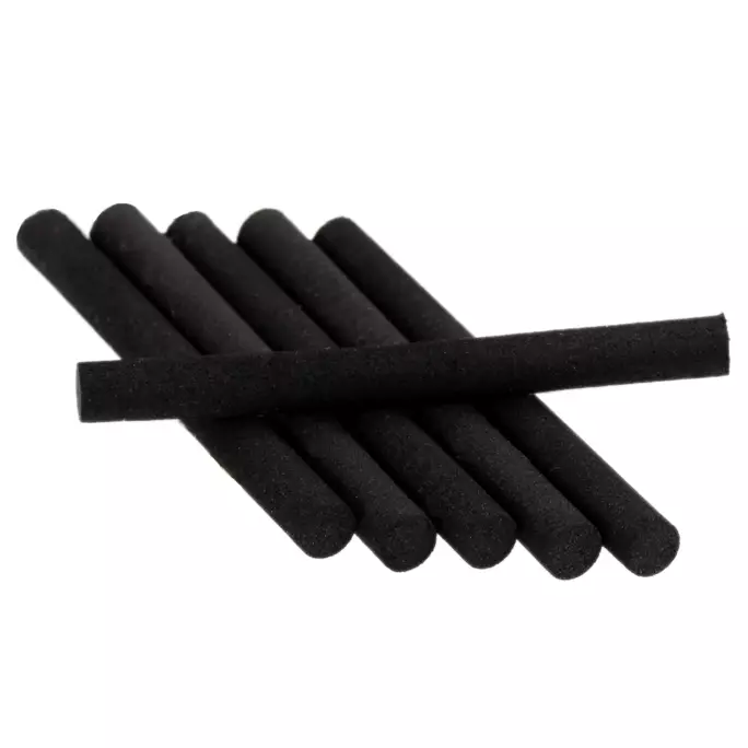 Sybai Foam Cylinders 6pcs 6mm Black - Perhon runkomateriaalit - 8595687322702 - 1