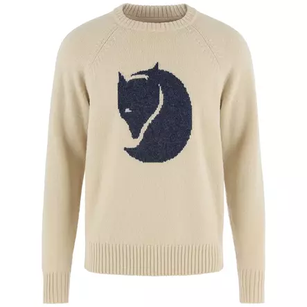 Fjällräven Logo Knit Sweater M L Light Beige - Villapaidat ja neuleet - 7323451199523 - 1