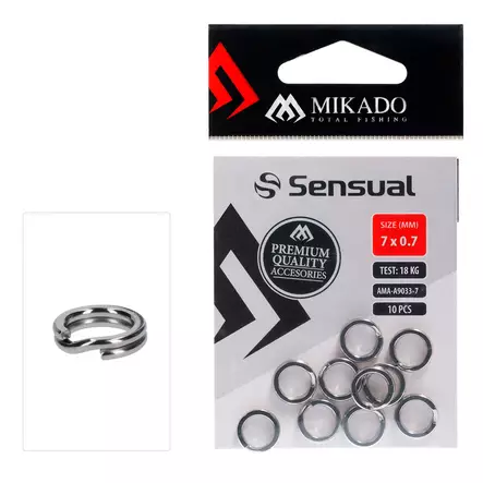 Mikado Split Ring Strong 10pcs 8mm - Heittokalastus uistinrenkaat - 5900637149293 - 1