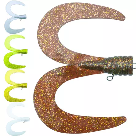 Svartzonker BigTail Twin 2-pack C1 Chartreuse - Hybridbeten - 7340031011693 - 2